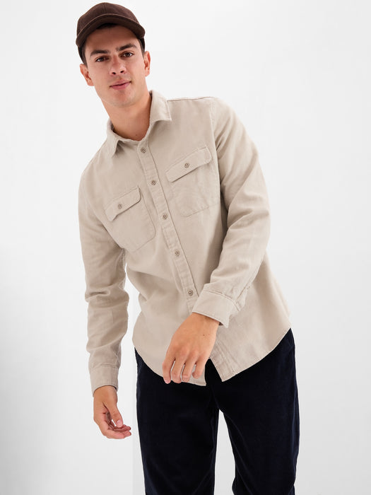 Chamois Shirt - moonstone