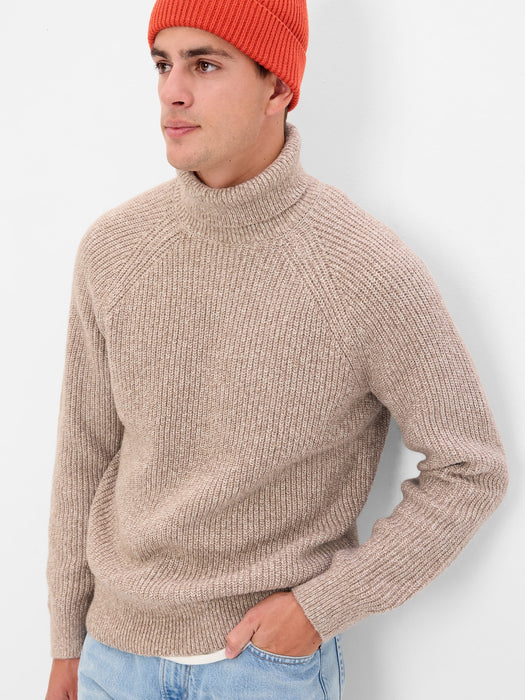 Chunky Turtleneck Sweater - chino