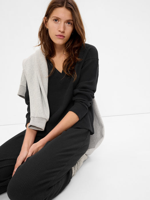 Cozy Rib Top - true black