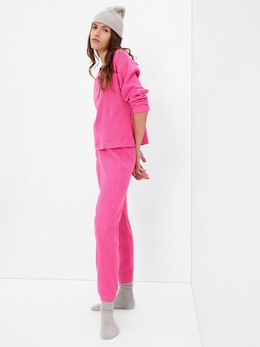 Cozy Rib Joggers - phlox pink