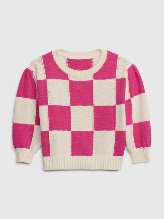 Toddler Checkered Sweater