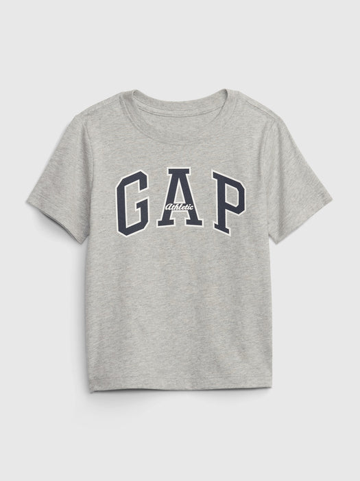 Toddler 100% Organic Cotton Gap Logo T-Shirt - light heather gray