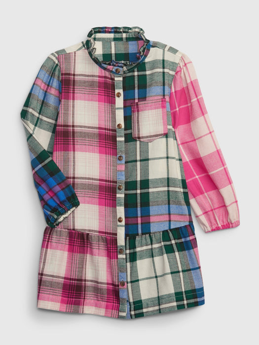 Toddler Mixed Plaid Dress