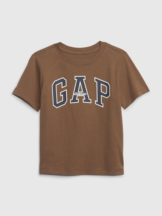 Toddler 100% Organic Cotton Gap Logo T-Shirt - cozy brown