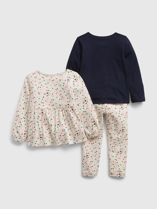 Toddler Organic Cotton Mix and Match 3-Piece Outfit Set