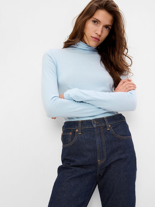 Featherweight Turtleneck - celestial blue