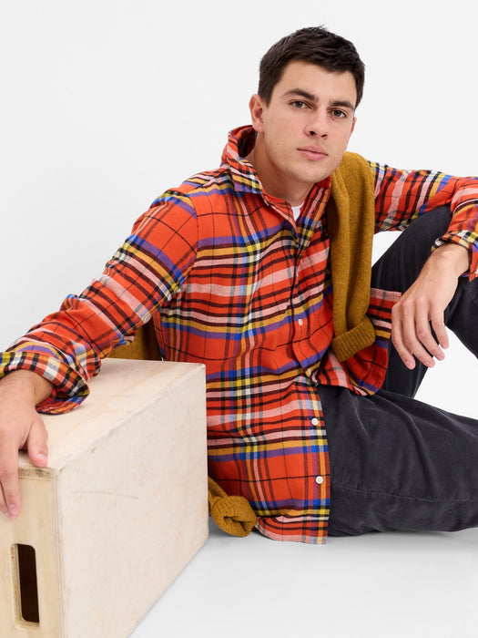 100% Organic Cotton Flannel Shirt