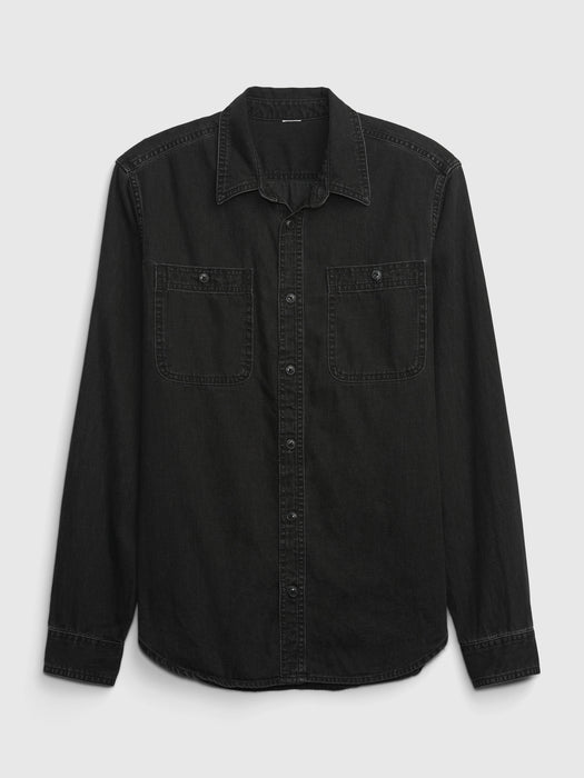 Denim Work Shirt with Washwell