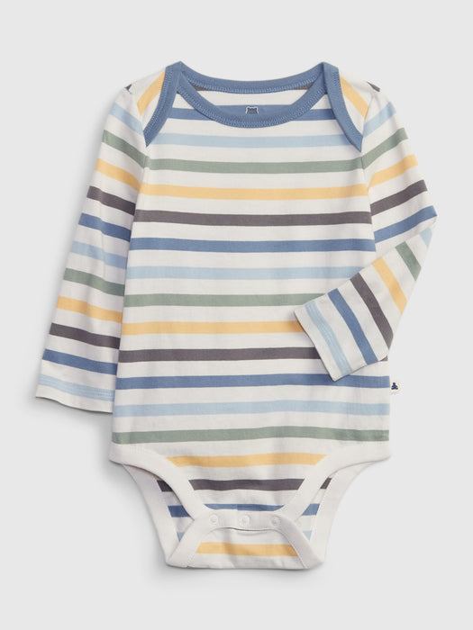 Baby 100% Organic Cotton Mix and Match Graphic Bodysuit - multi stripe