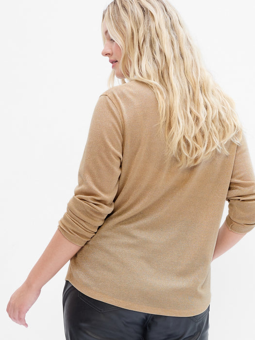 Metallic Henley T-Shirt