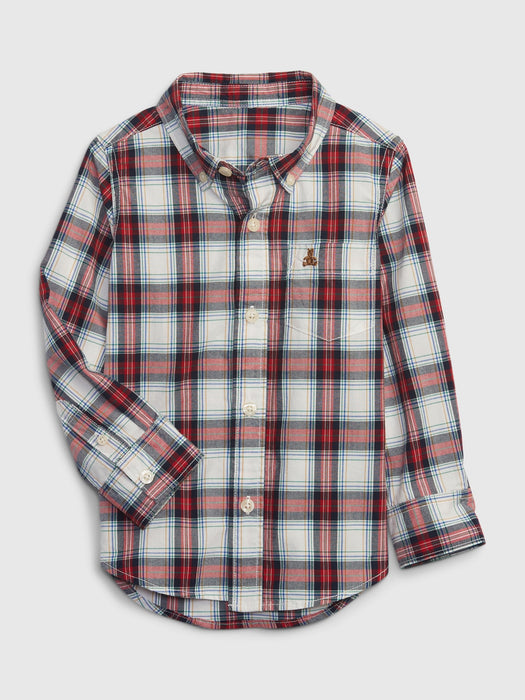 Toddler Plaid Poplin Shirt - tartan