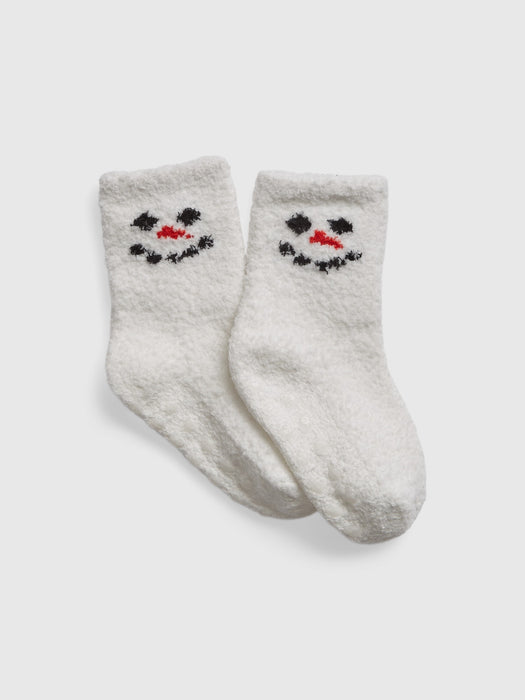 Toddler Cozy Socks - snowman