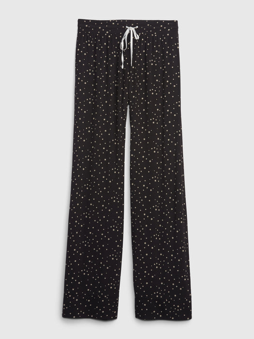 LENZING&#153 TENCEL&#153 Modal Pajama Pants - black night star print