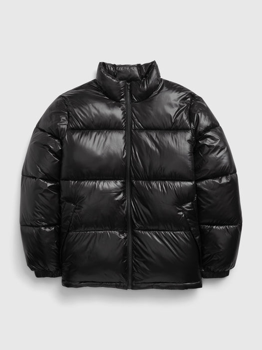 Recycled High Shine Puffer Jacket