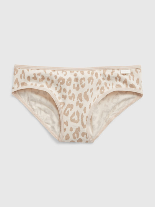 Kids Organic Cotton Leopard Bikini Briefs (5-Pack)