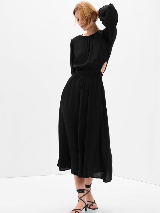 LENZING&#153 ECOVERO&#153 Cutout Midi Dress