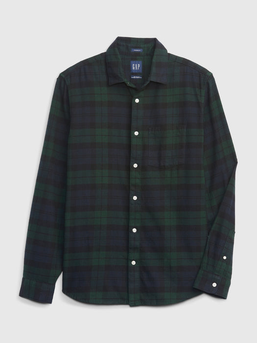 100% Organic Cotton Flannel Shirt