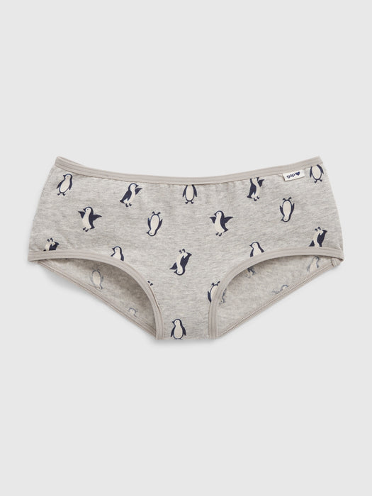 Kids Organic Cotton Penguin Hipster Briefs (5-Pack) - multi