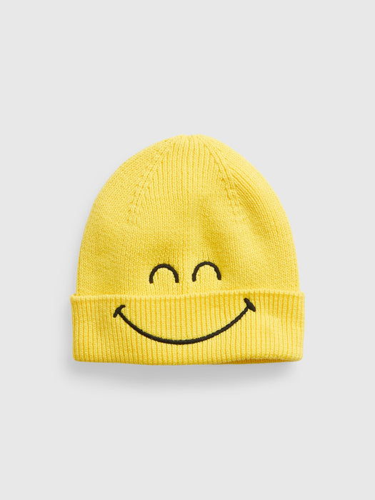 Gap &#215 SmileyWorld&#174 Baby Beanie - lemon peel yellow