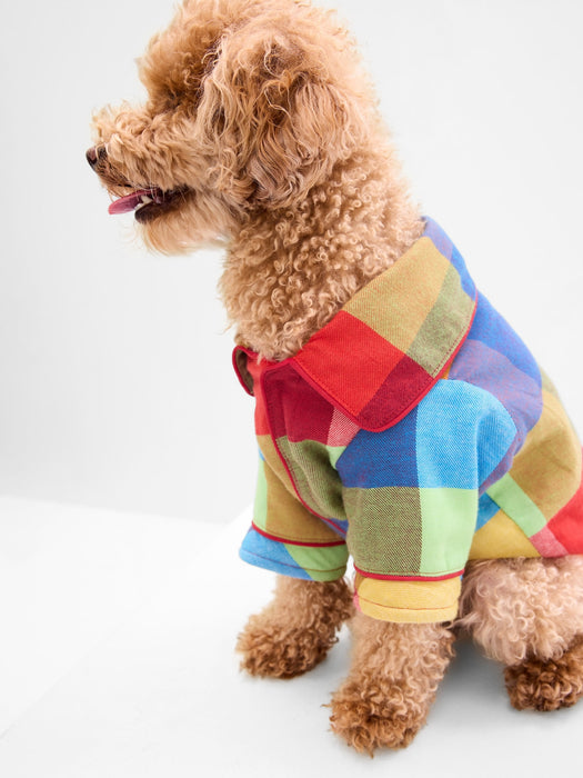 Dog PJs - multi color happy plaid