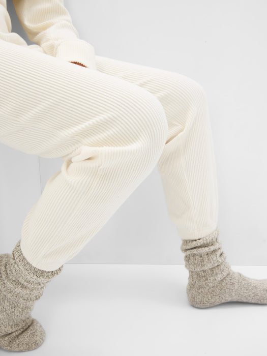 Cozy Rib Joggers - birch beige