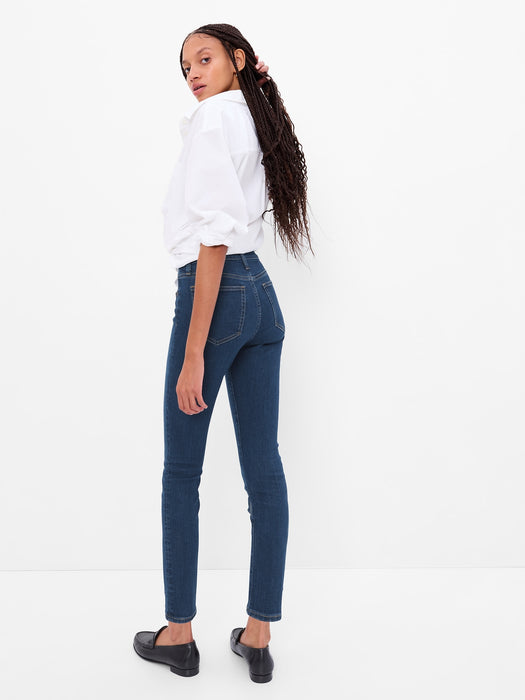 Mid Rise True Skinny Jeans with Washwell