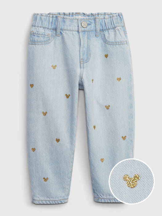 babyGap &#124 Disney Mickey Mouse Barrel Jeans with Washwell