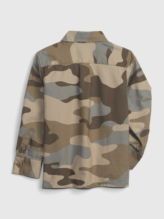 Toddler Organic Cotton Camo Overshirt