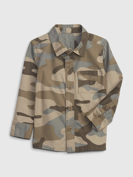 Toddler Organic Cotton Camo Overshirt