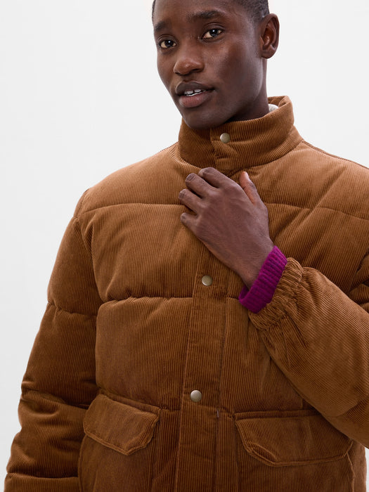 Corduroy Puffer Jacket