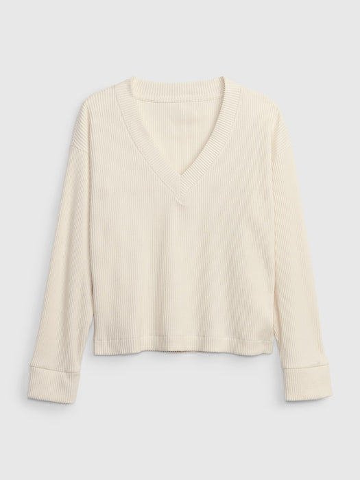 Cozy Rib Top - birch beige