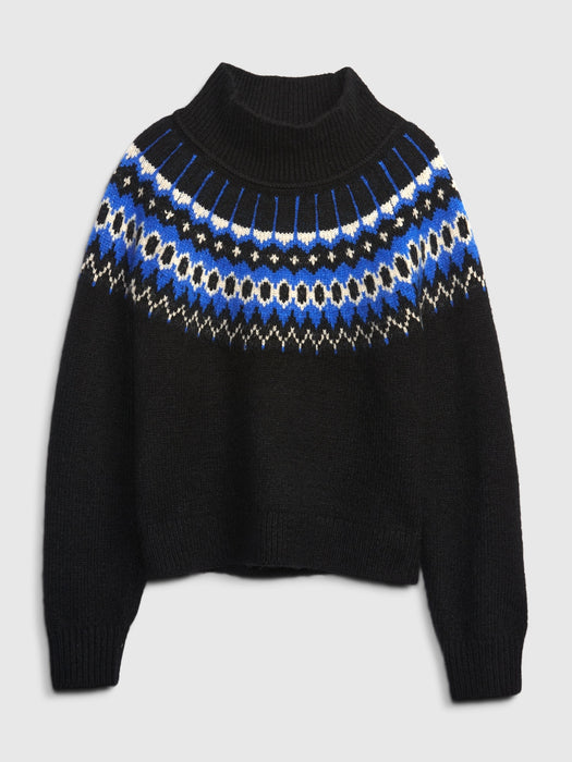 Fair Isle Funnelneck Sweater