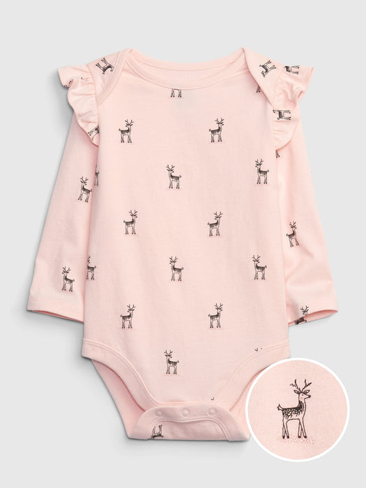 Baby 100% Organic Cotton Mix and Match Graphic Bodysuit - pink cameo