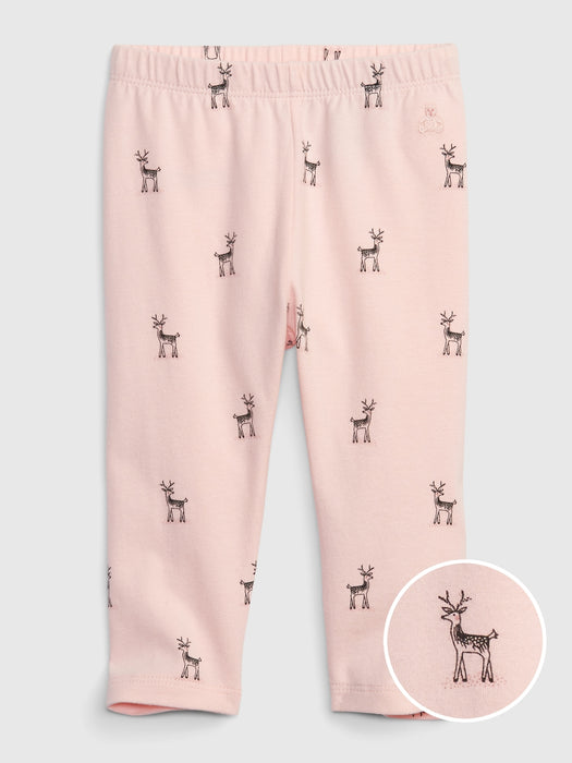 Baby Organic Cotton Mix and Match Graphic Leggings - pink print