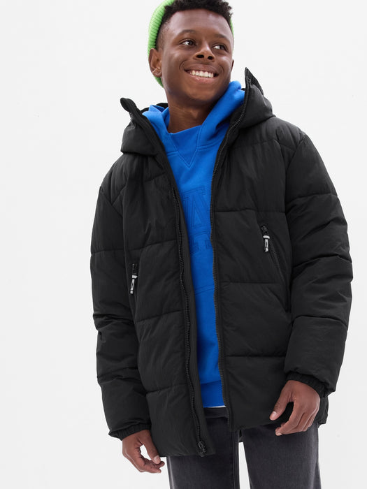 Teen Puffer Jacket - black