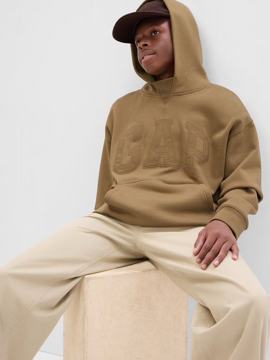 Teen Gap Logo Hoodie - mission tan