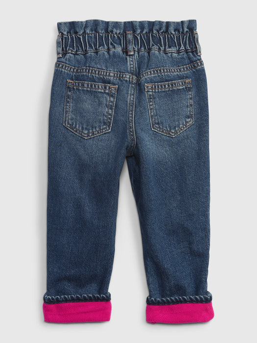 babyGap &#124 Disney Fleece-Lined Just Like Mom Jeans with Washwell