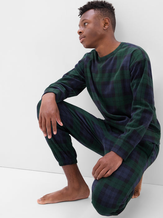 Teen Holiday Plaid PJ Jogger Set