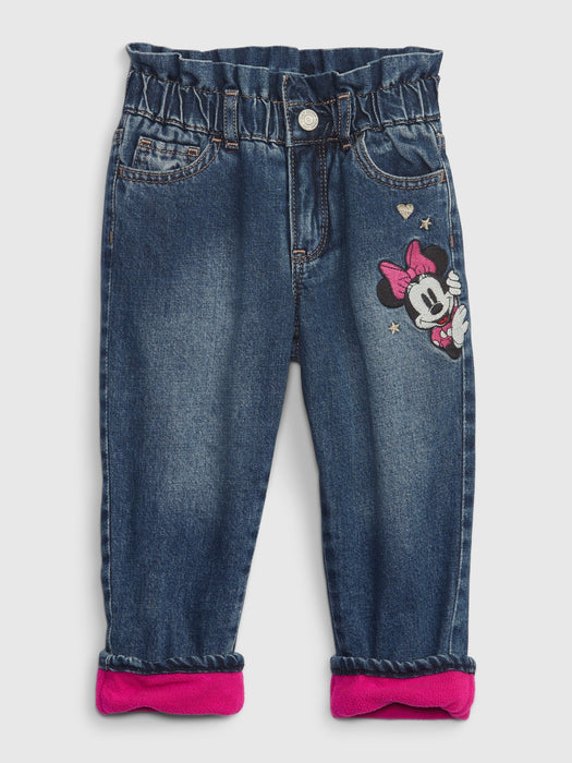 babyGap &#124 Disney Fleece-Lined Just Like Mom Jeans with Washwell