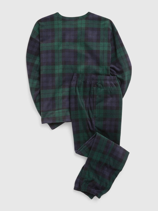 Teen Holiday Plaid PJ Jogger Set