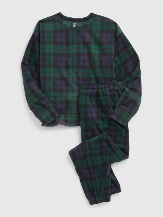 Teen Holiday Plaid PJ Jogger Set