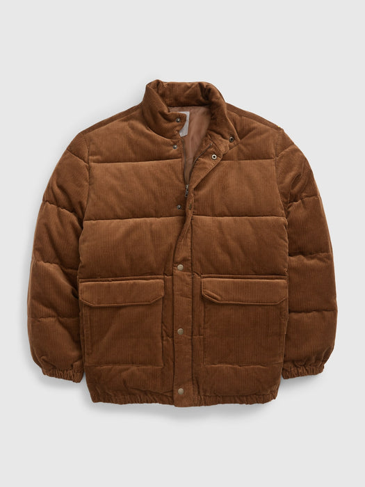 Corduroy Puffer Jacket