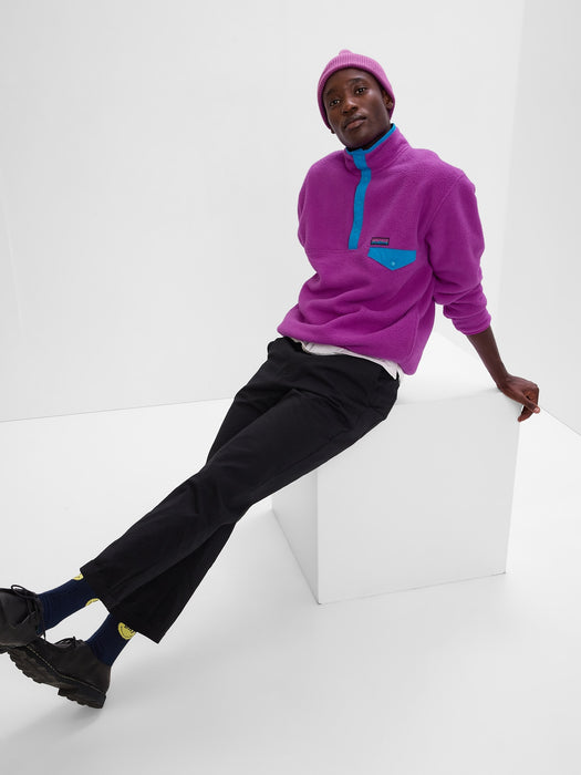 Arctic Fleece Mockneck Pullover - fuchsia shock