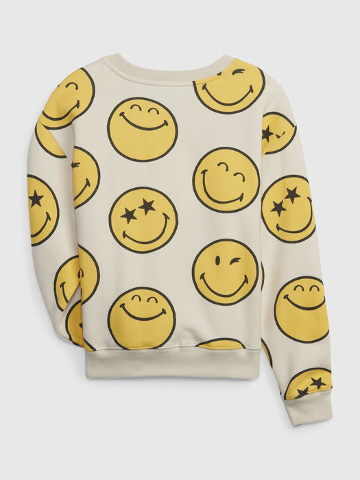 Gap &#215 SmileyWorld&#174 Kids Graphic Sweatshirt - birch