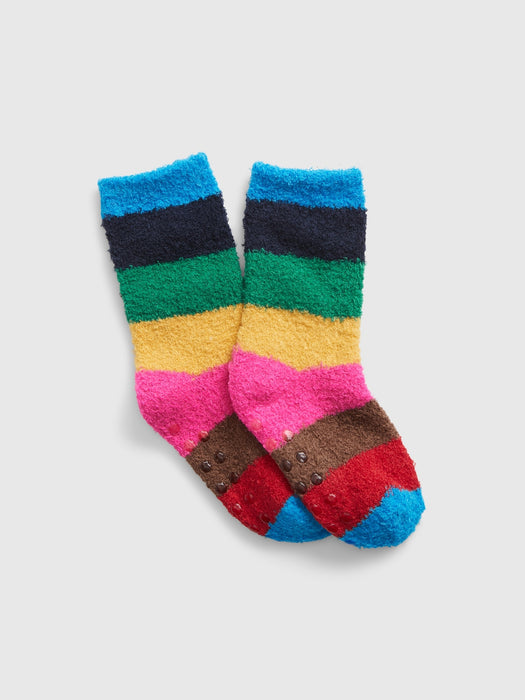 Toddler Cozy Socks - happy stripe