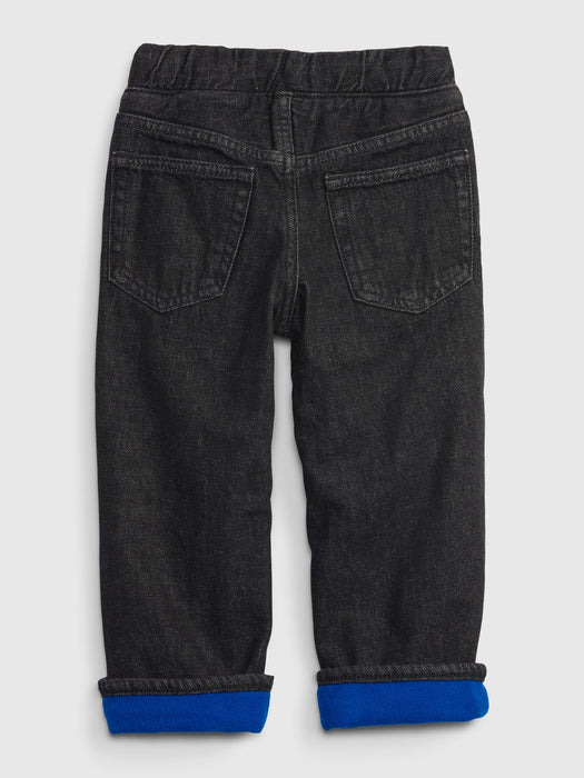 Toddler Fleece-Lined Original Fit Jeans with Washwell - black wash